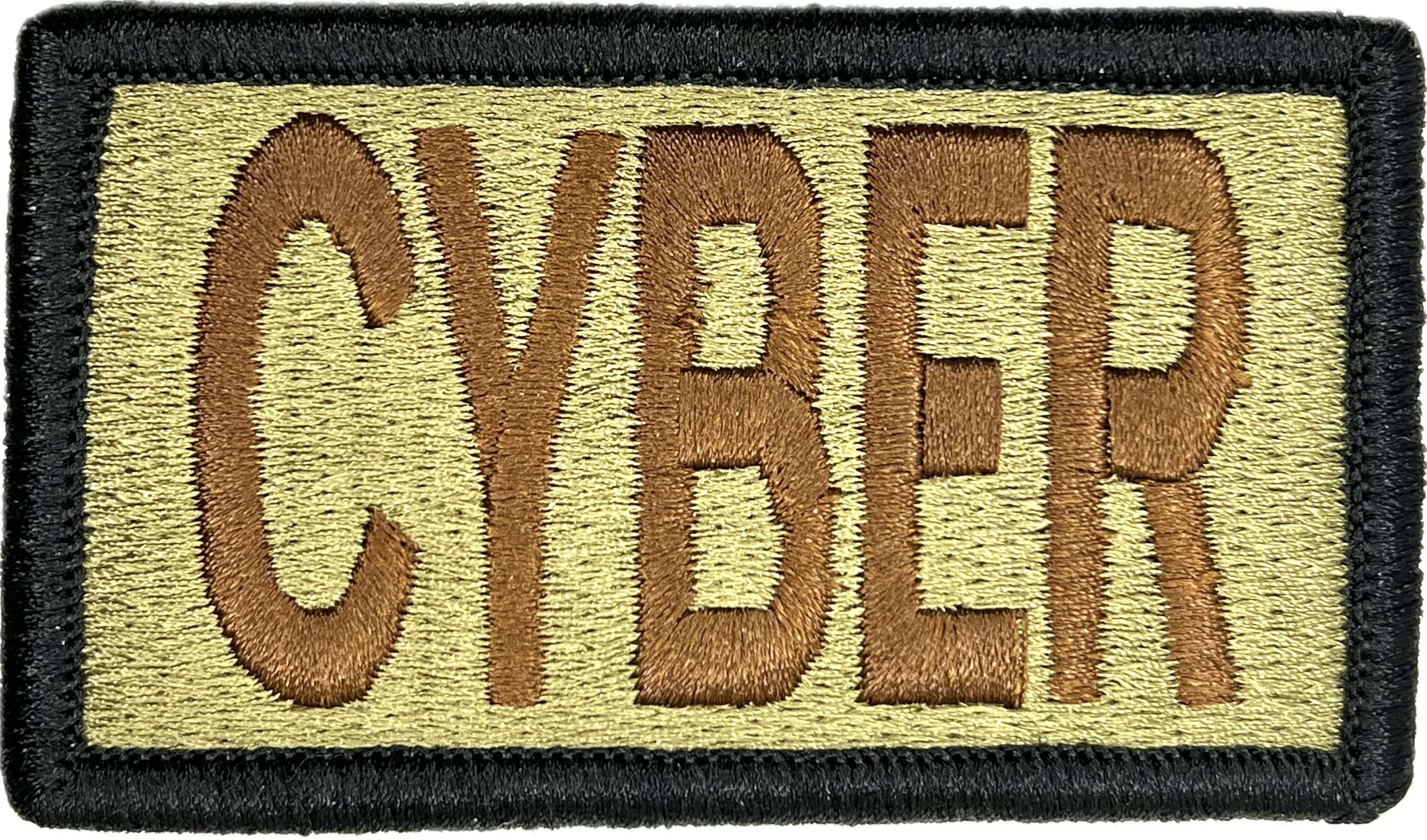 CYBER- Duty Identifier Patch with **BLACK BORDER** (Reaper Black)