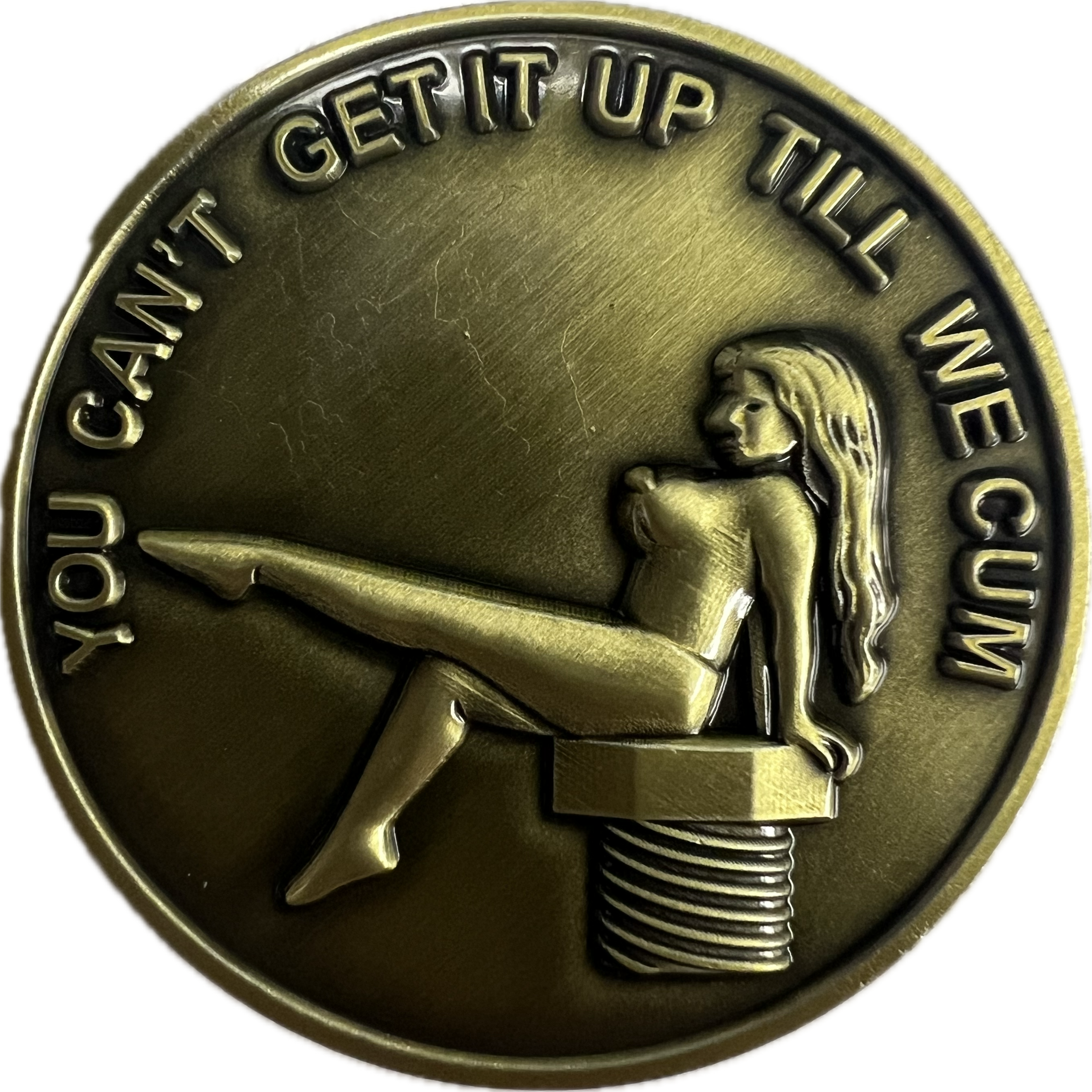 D.I.N.S.T.A.R You Can't Get it up Till We... - Challenge Coin (NSFW)
