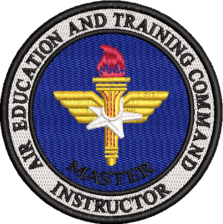 Air Education & Training Command (AETC) Master Instructor - LARGE- COLOR