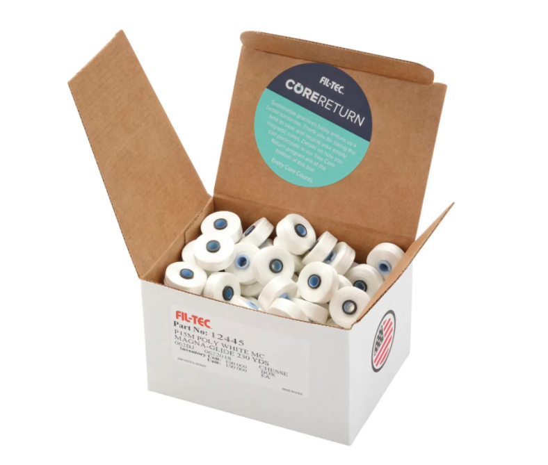 Magna-Glide PrewoundL Bobbins White - 100 count