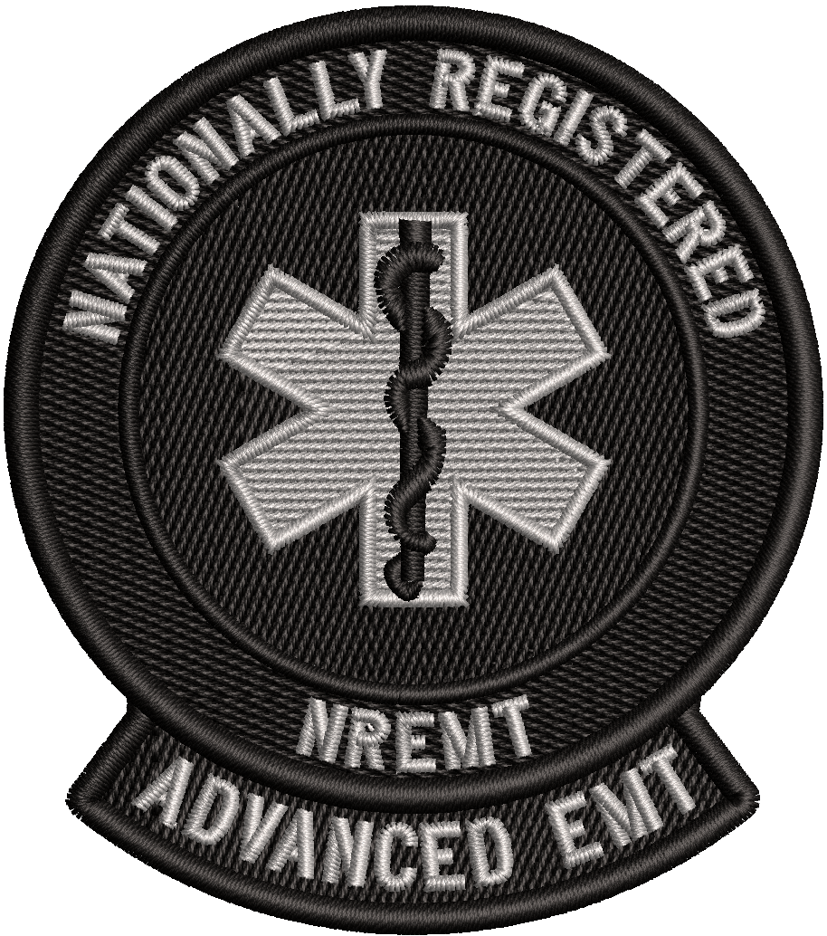 EMT Tactical Patch - Black  National Registry of Emergency