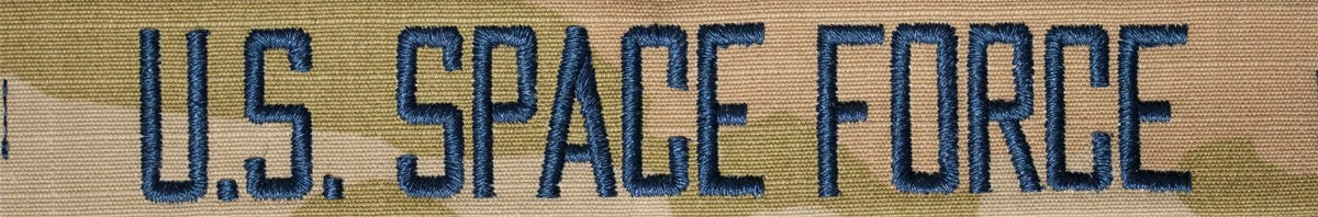 U.S. SPACE FORCE Branch Tape - New 3 color OCP --SEW ON
