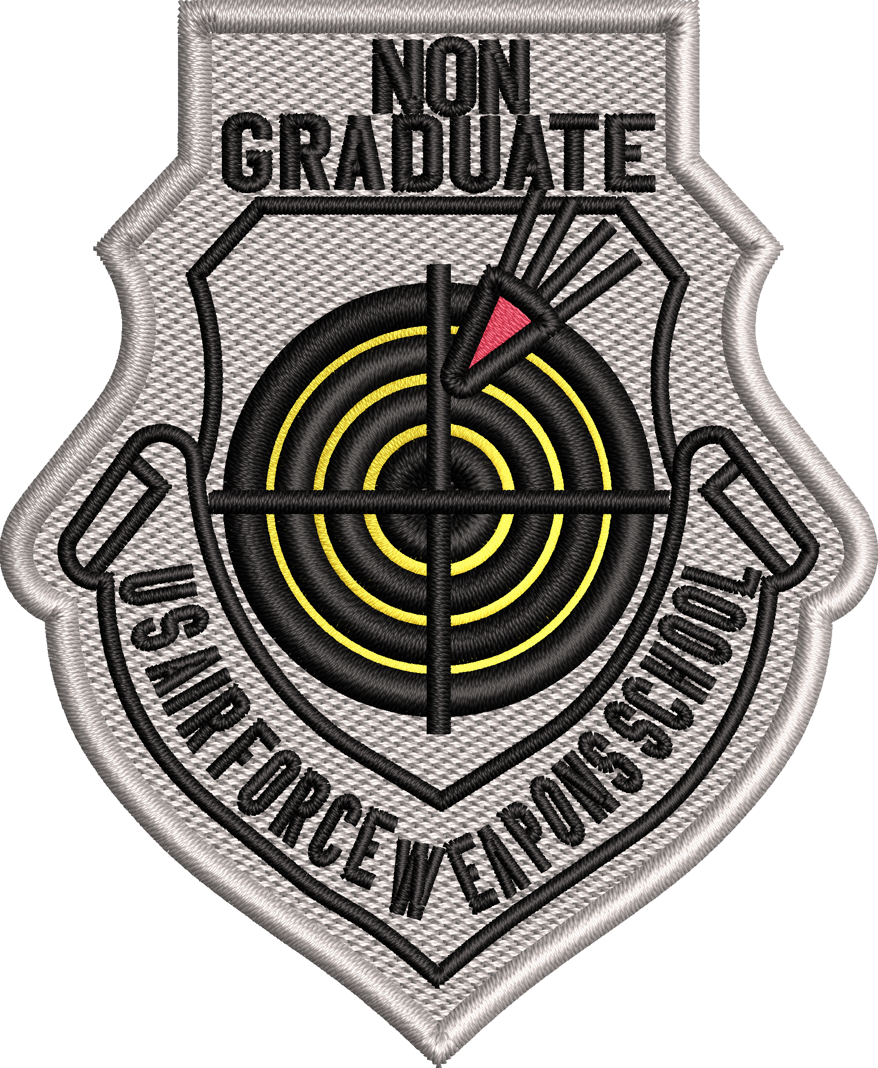 U.S. Air Force Weapons School --------- NON-Graduate Patch-- Off Target