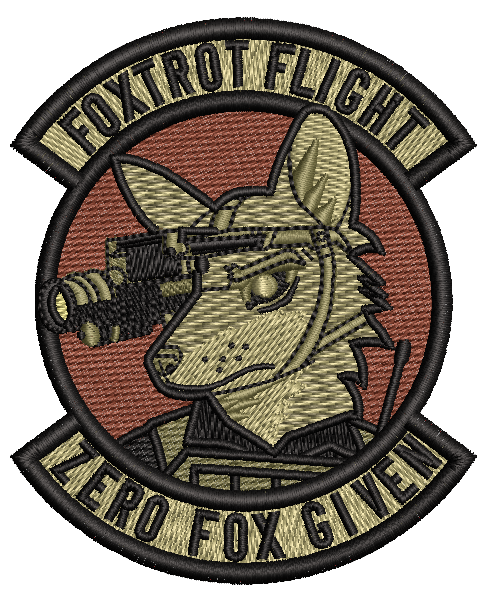 Zero Fox Given Hook and Loop Patch