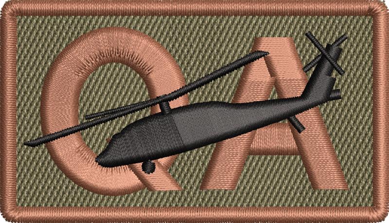 QA - Duty Identifier Patch with UH-60 *OLIVE DRAB*