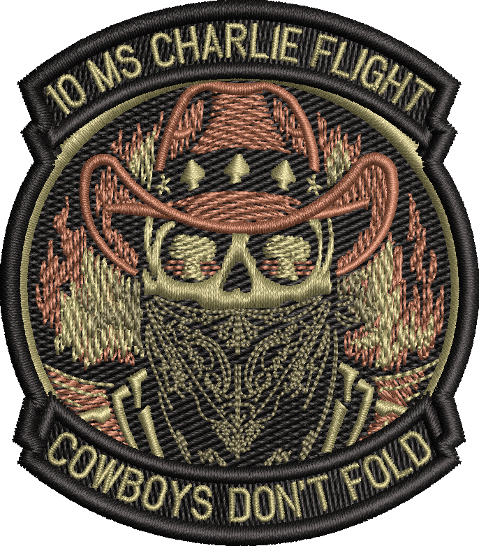 10 MS Charlie Flight - Cowboys Don't Fold - OCP