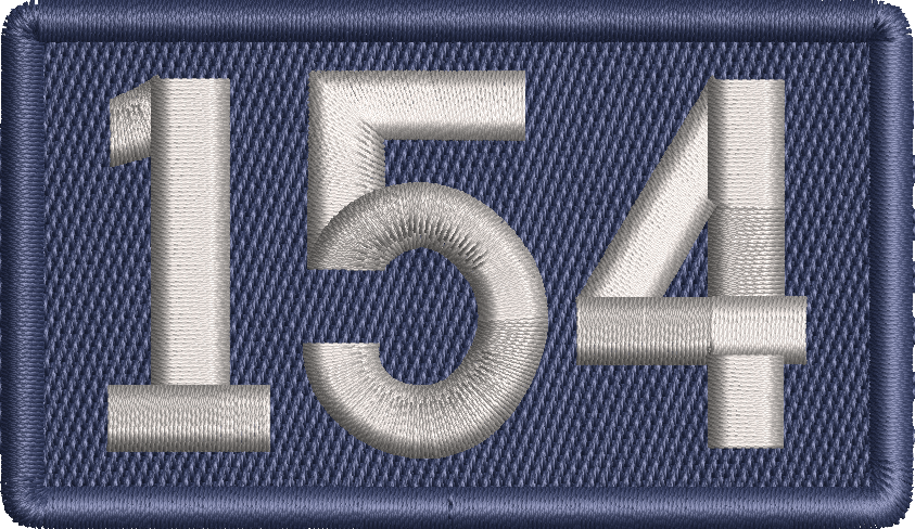 154 - Duty Identifier Patch (BLUE BACKING)