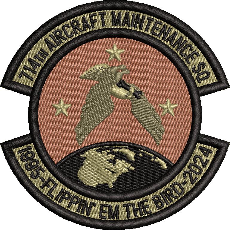 714th Aircraft Maintenance Sq - 1995 - Flippin' Em The Bird - 2024