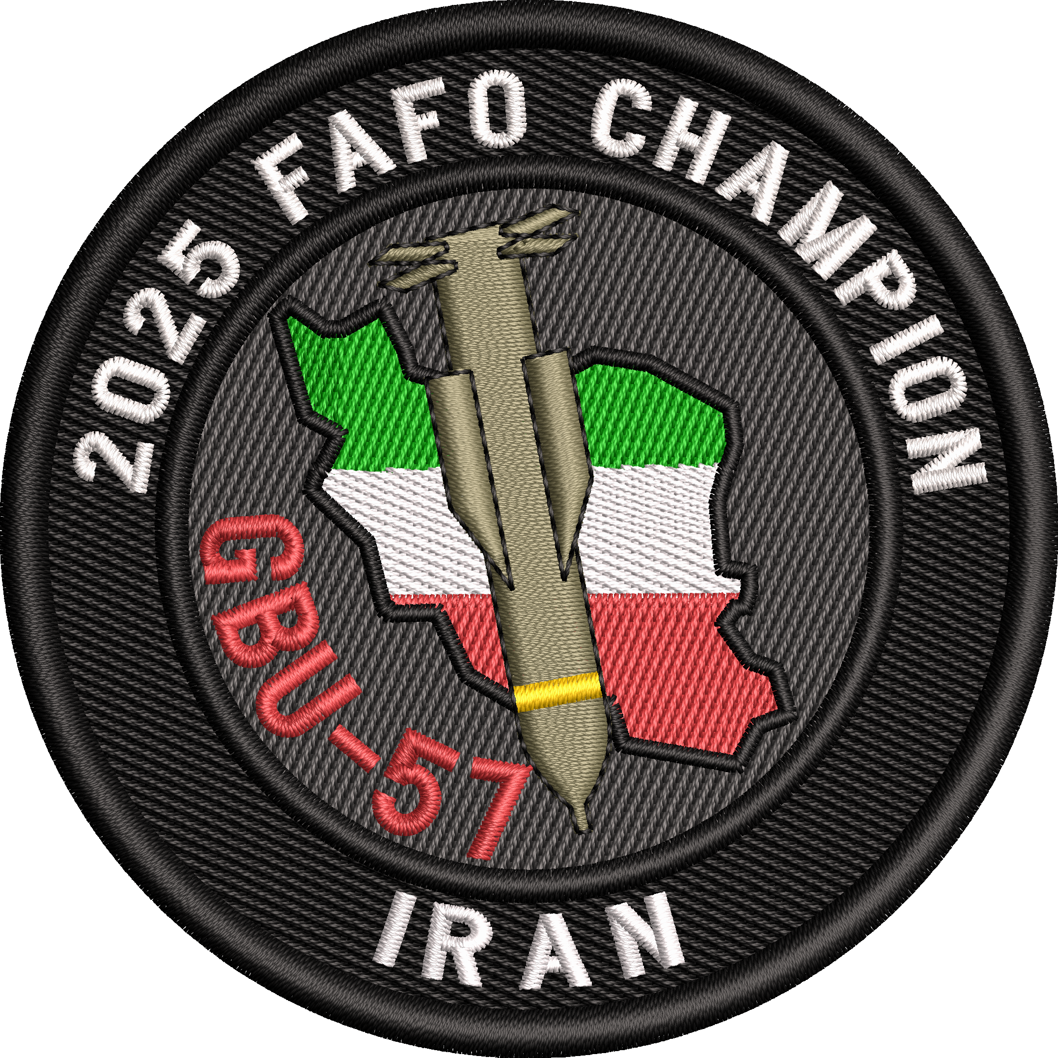 2025 FAFO CHAMPION - IRAN - GBU-57