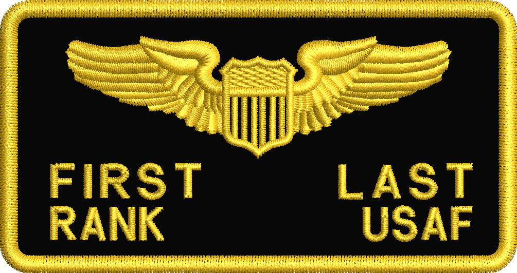 4th Fighter Squadron - Massif Style - Flight Suit Name Tag