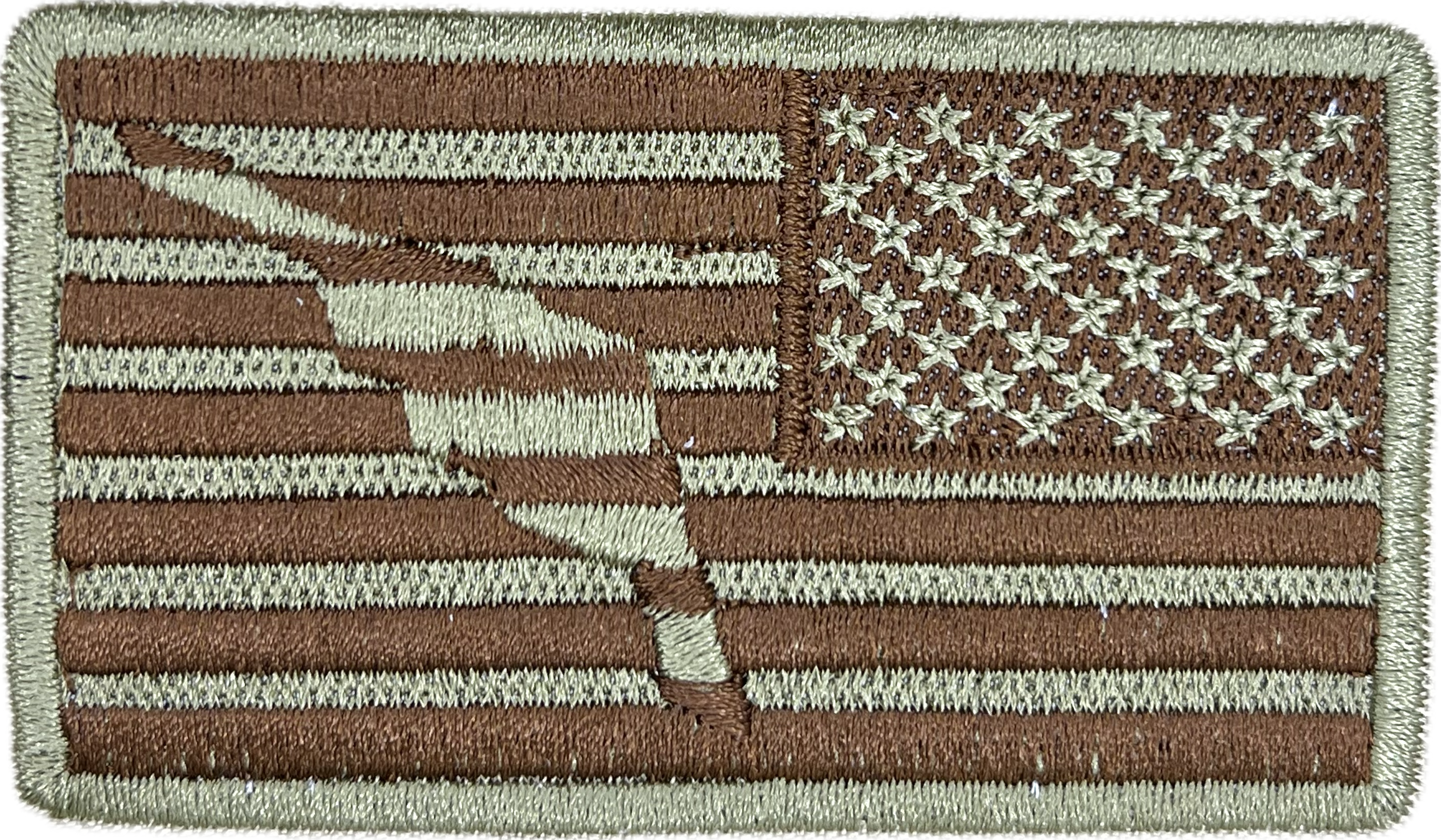 Spice Brown Reversed American Flag with B-2