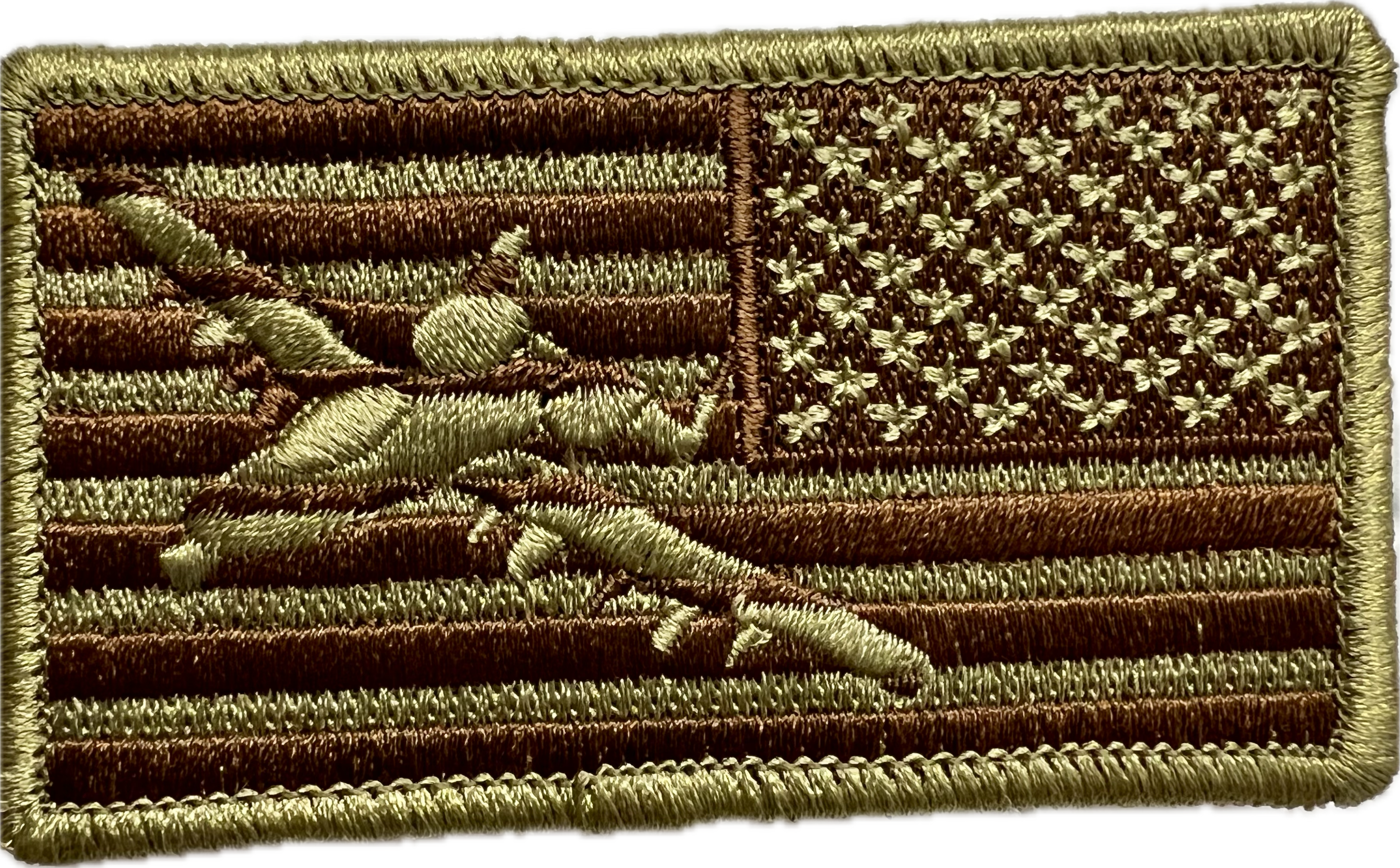 Spice Brown Reversed American Flag with A-10