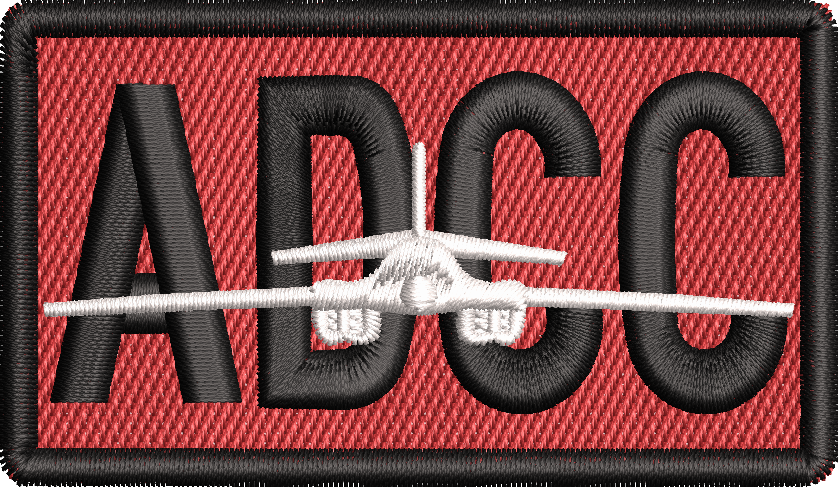 ADCC - Duty Identifier Patch with B-1 (RED AND WHITE)