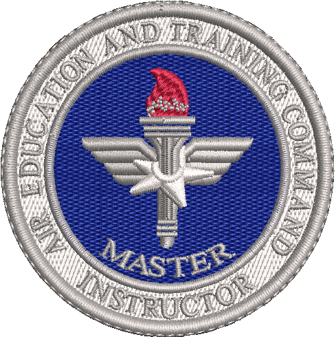 *WHITE* Air Education And Training Command (AETC) Master Instructor