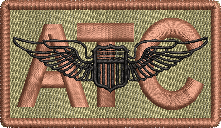 ATC - Duty Identifier Patch with Pilot Wings