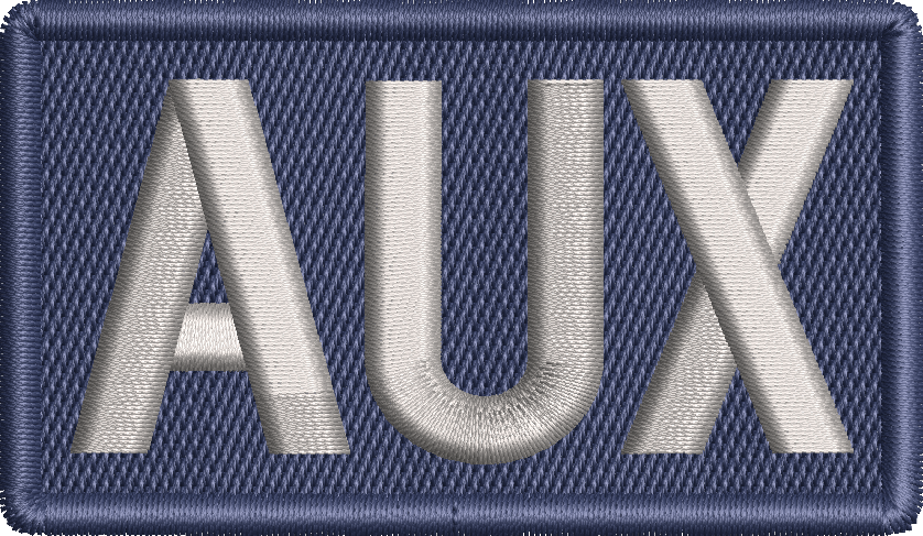 AUX - Duty Identifier Patch (BLUE BACKING)