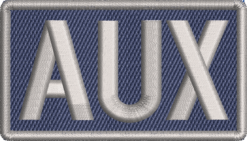 AUX - Duty Identifier Patch (BLUE BACKING)