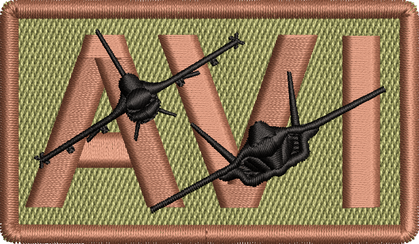 AVI - Duty Identifier Patch with F-16 and F-35