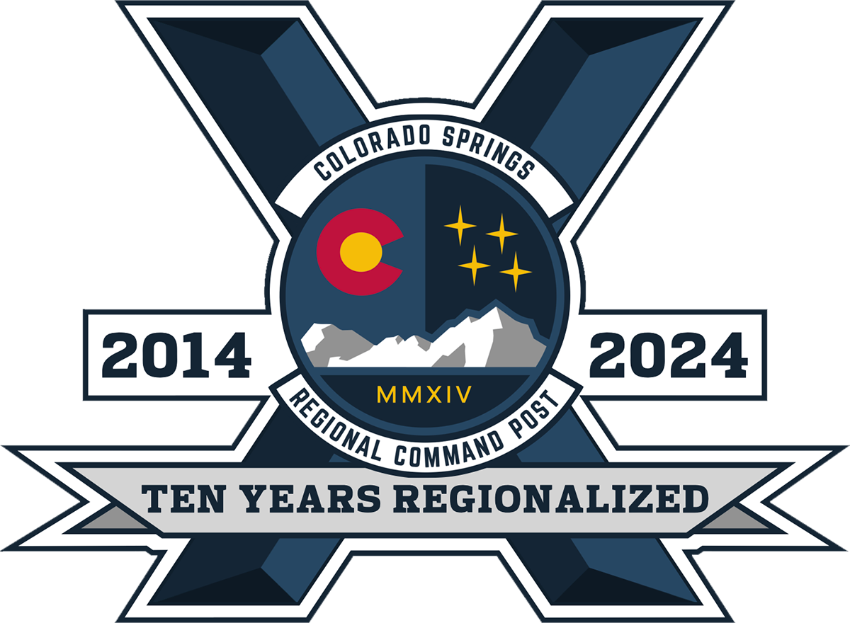 Colorado Springs Regional Command Post - 10 Years Regionalized 2014-2024 PVC