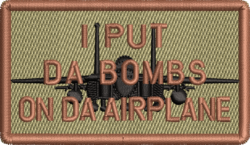 DA BOMBS - Custom Duty Identifier Patch with F-15E