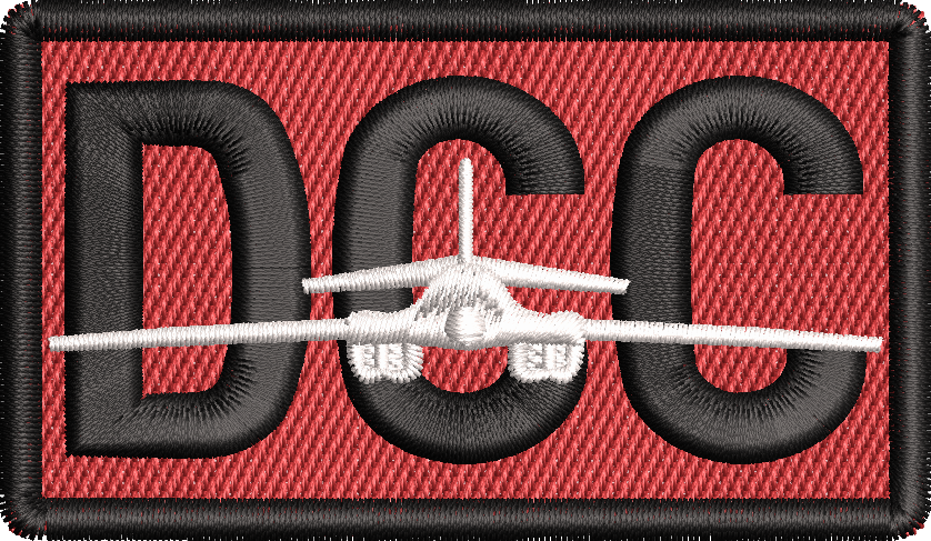 DCC - Duty Identifier Patch with B-1 (RED AND WHITE)