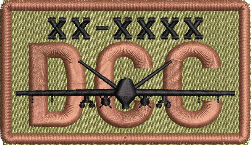 DCC - Duty Identifier Patch with MQ-9 *Custom Tail Numbers*
