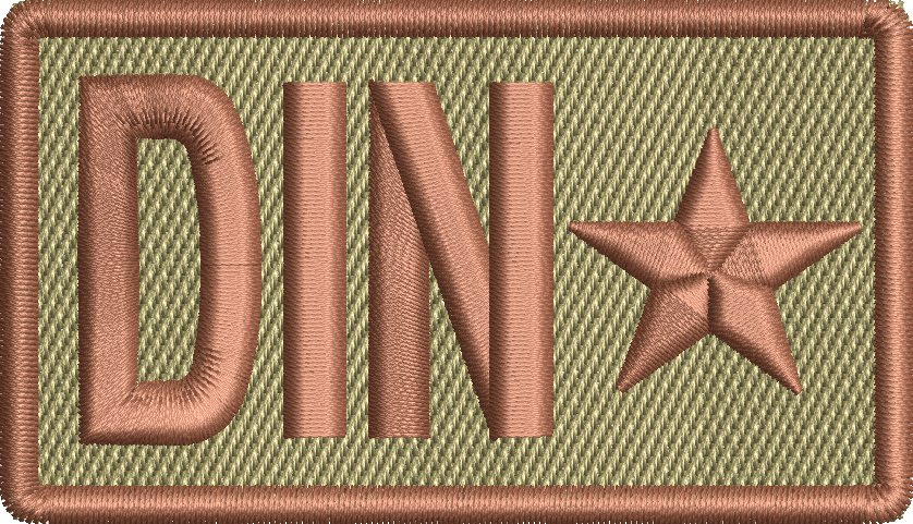 DIN - Duty Identifier Patch with Star (DINSTAR)