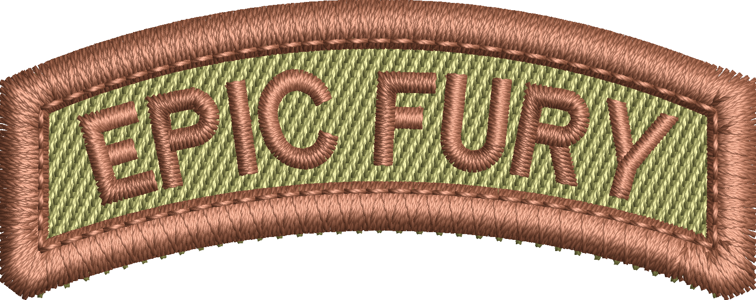 Air Force Rocker Tab EPIC FURY - Rocker Tab
