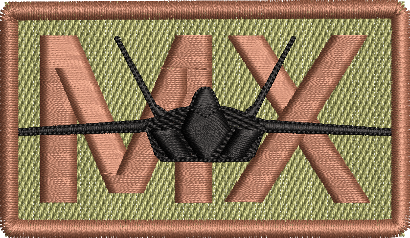 MX - Duty Identifier Patch with F-22