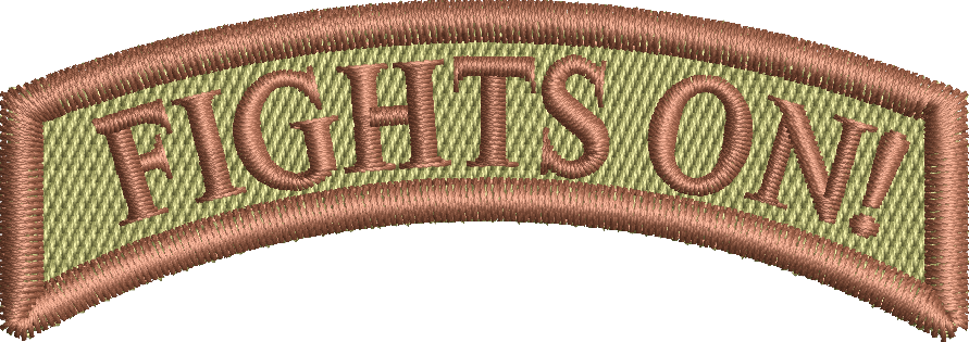 Air Force Rocker Tab FIGHTS ON! - Rocker Tab