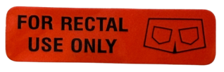 Rectal Use Only - Sticker