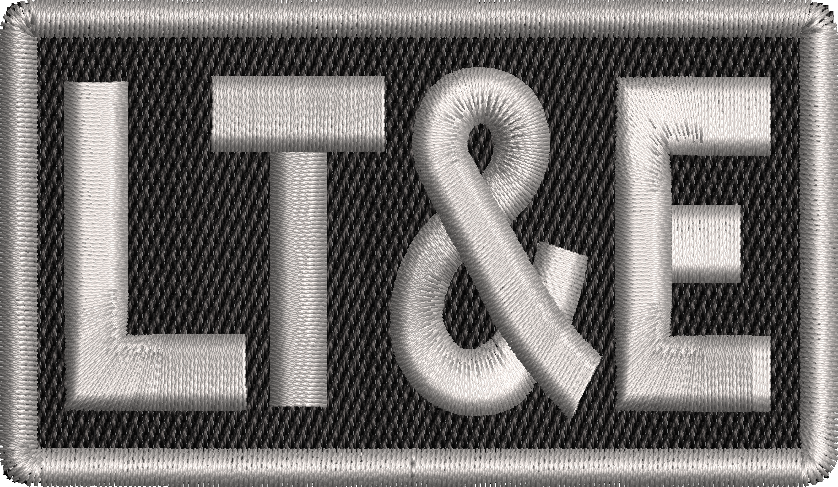 LT&E - Duty Identifier Patch (Black and Silver)