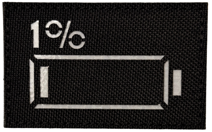 Low Battery- Reflective Patch