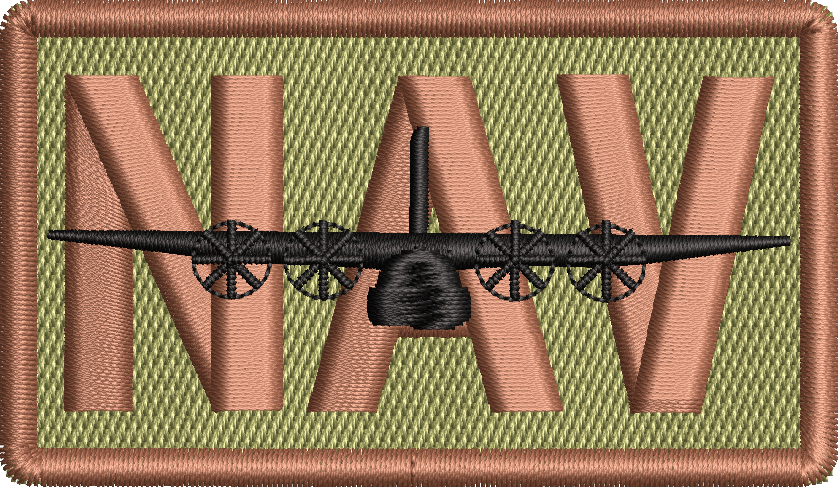 NAV - Duty Identifier Patch with C-130H