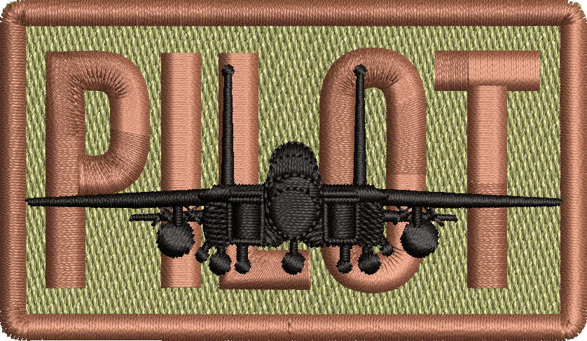 PILOT - Duty Identifier Patch with F-15E