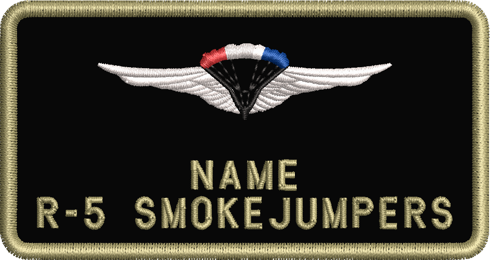 R-5 Smokejumpers - Flight Suit Name Tag