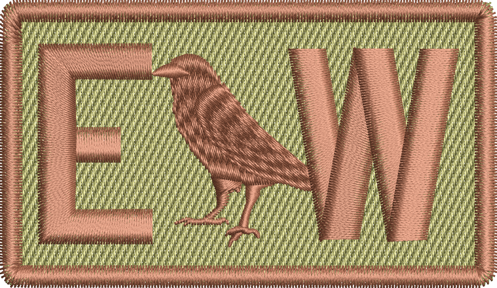 EW - Duty Identifier Patch with Spice Brown Raven