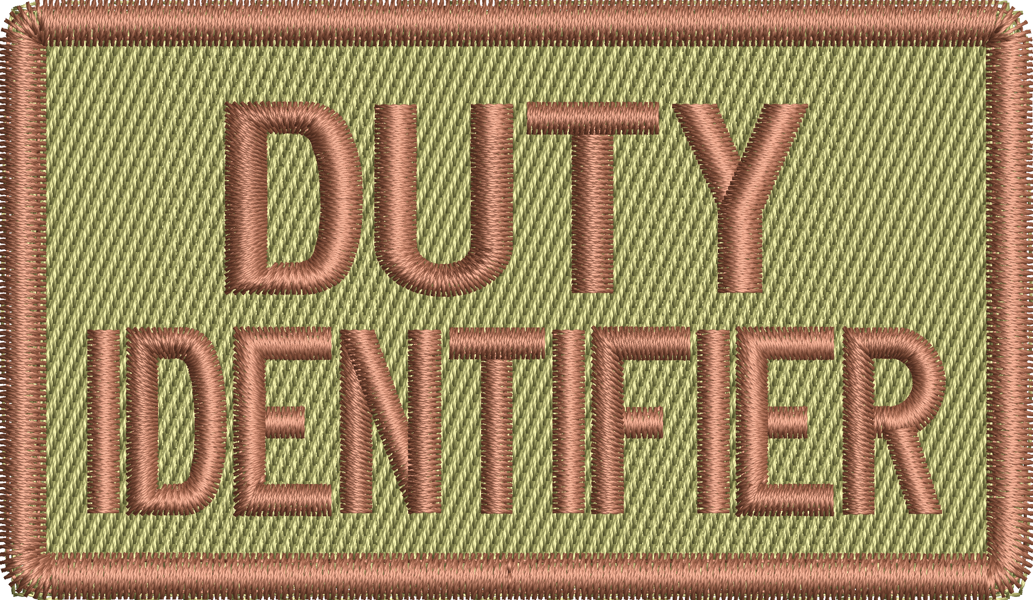 DUTY IDENTIFIER - Duty Identifier Patch