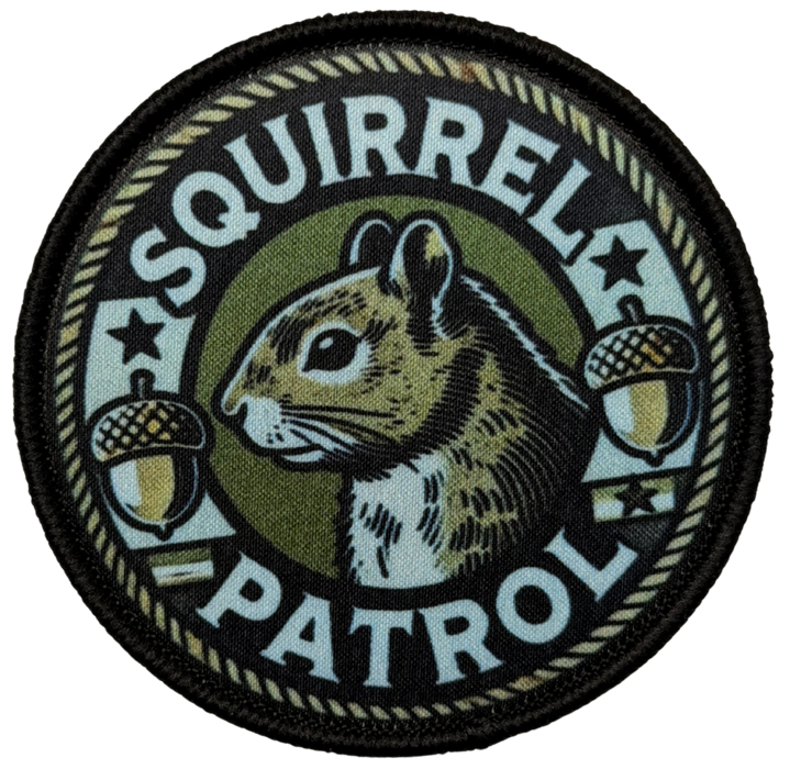 Squirrel Patrol - Sublimated patch