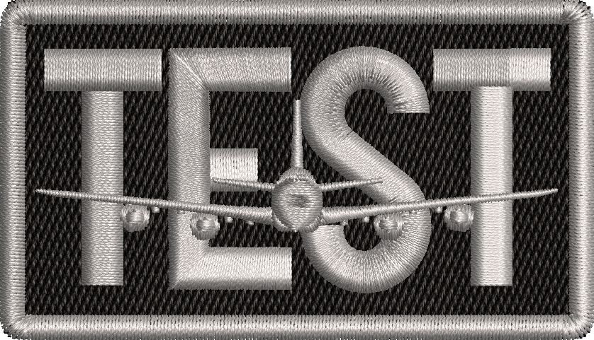 TEST - Duty Identifier Patch with VC-25B (Black and Silver)