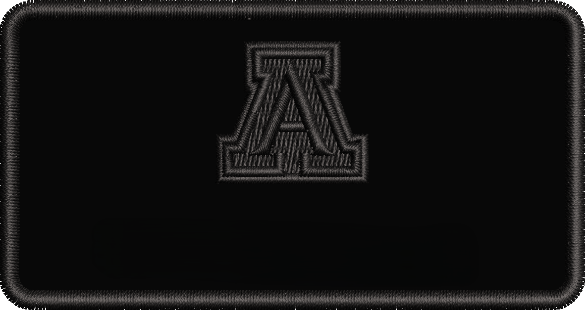 University of Arizona - Flight Suit Name Tag (BLACKOUT)