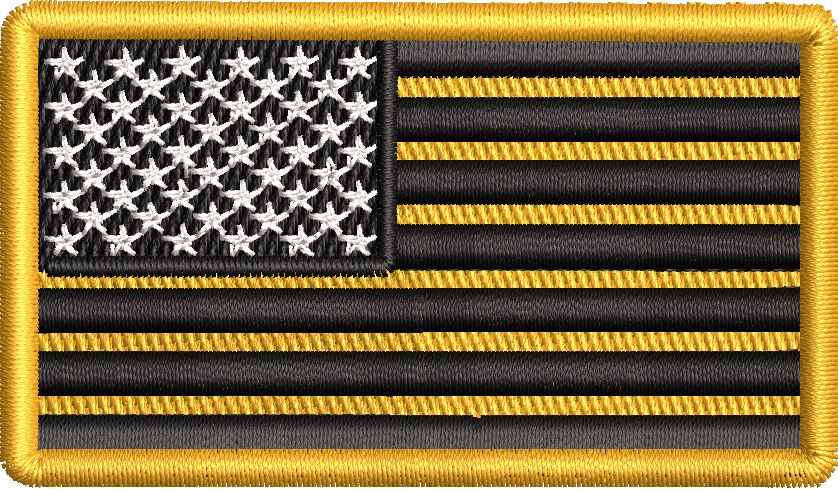 American Flag (BLACK AND YELLOW)