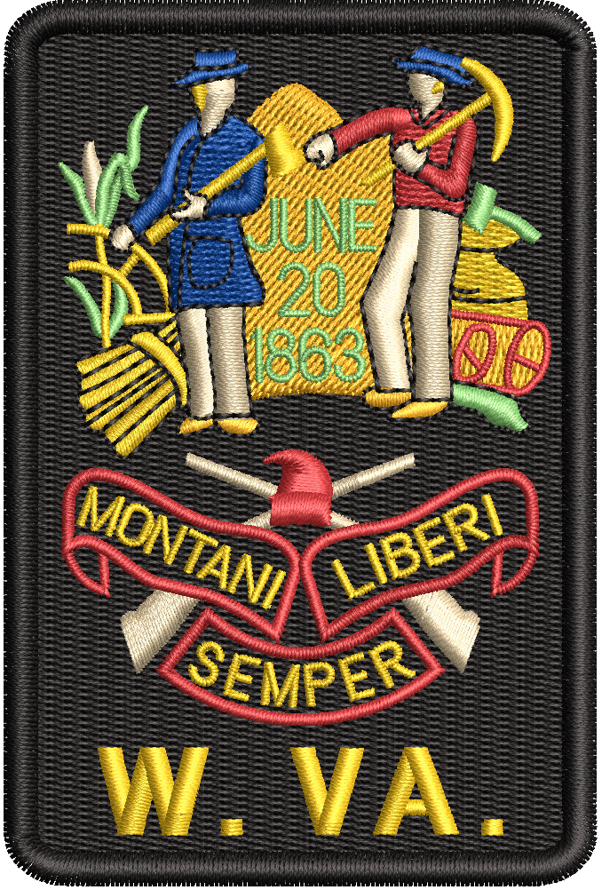 *NO VELCRO* West Virginia (BLACK)