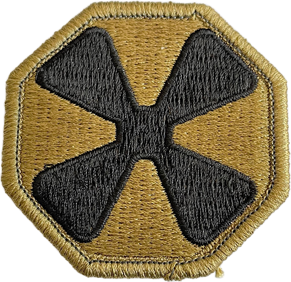 8th Army  OCP Patch with Fastener