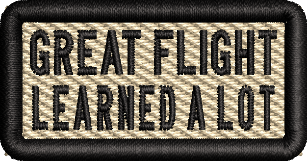 Great Flight Learned A Lot - Pen Tab