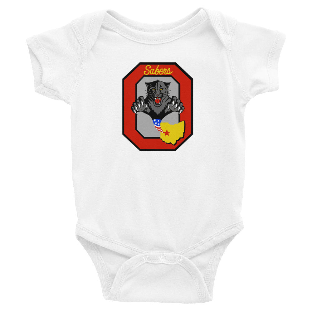 OHANG Block O Infant Bodysuit - Reaper Patches